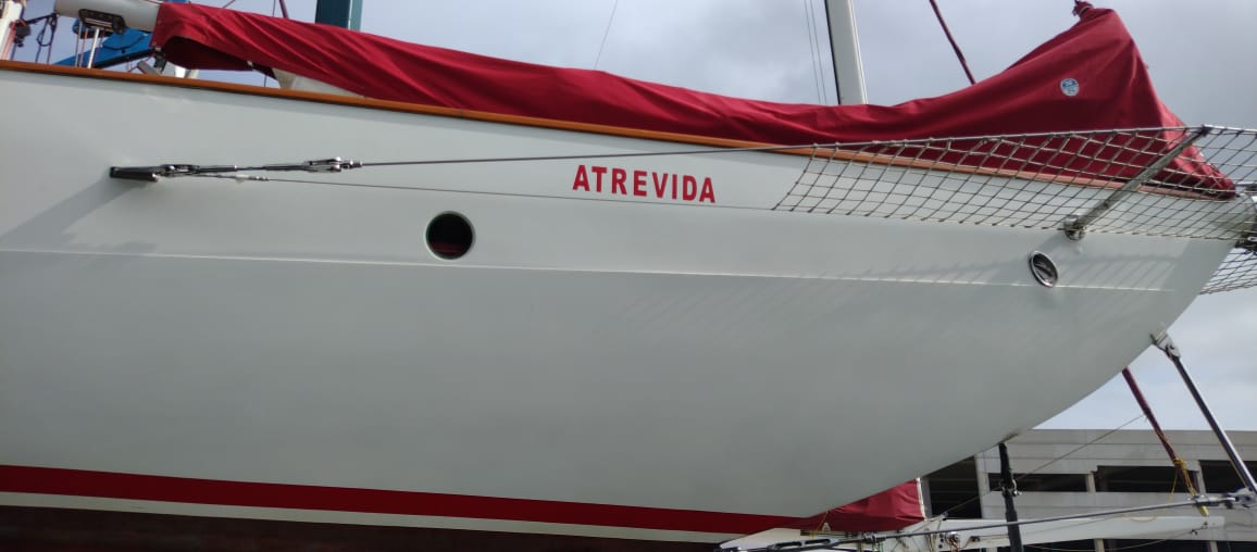 Veleiro Atrevida - antes da aplicação